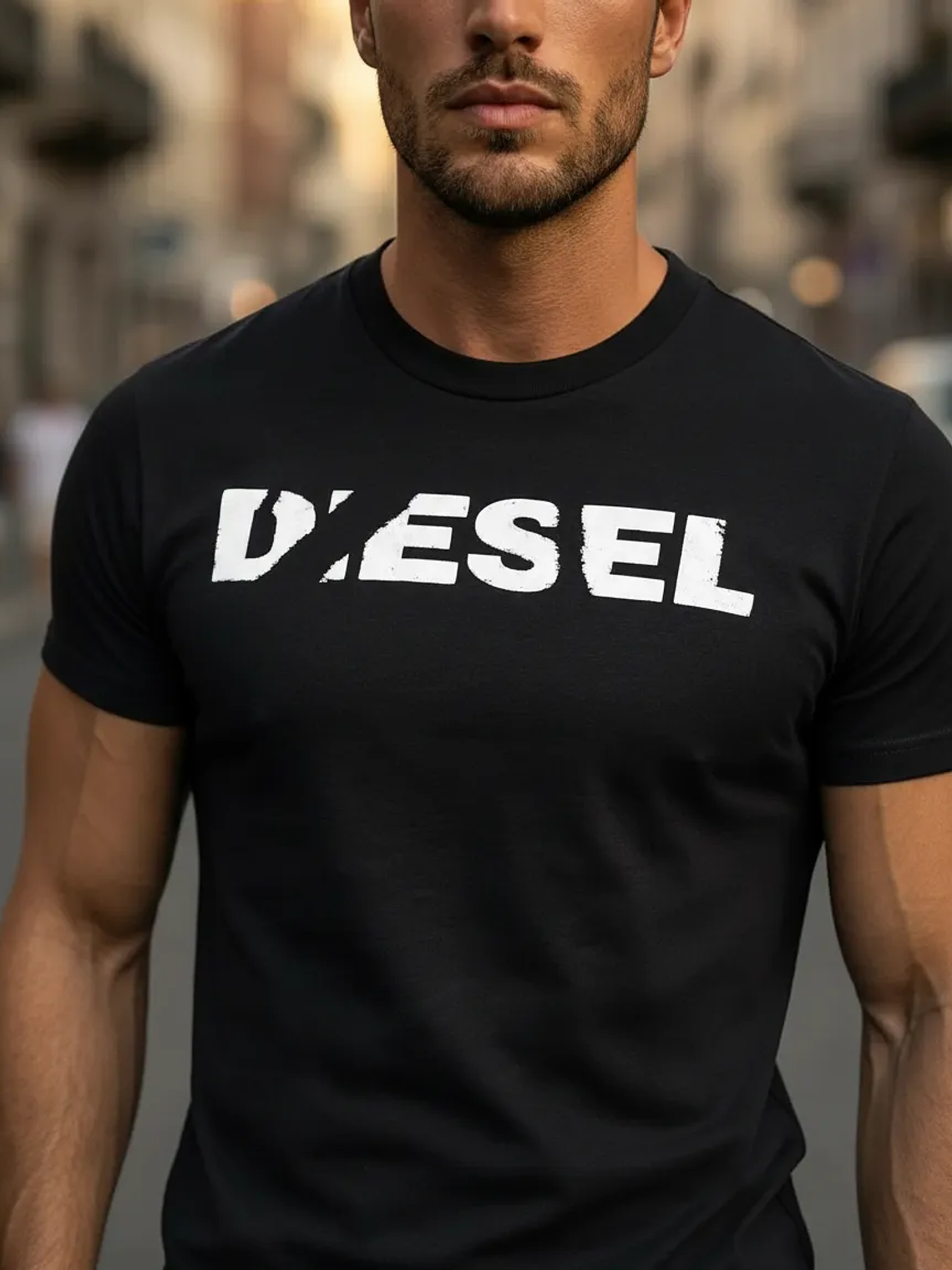 Polera Diesel T-just Masculina, Estilo Casual 2