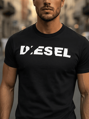 Polera Diesel T-just Masculina, Estilo Casual