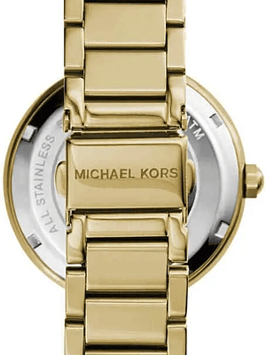 Michael Kors Parker Reloj Unisex Dorado Elegante Dorado