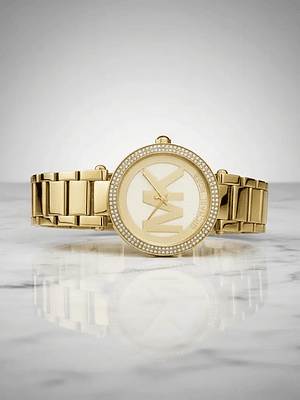 Michael Kors Parker Reloj Unisex Dorado Elegante Dorado