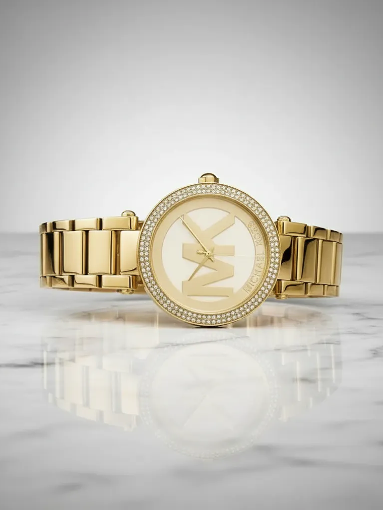 Michael Kors Parker Reloj Unisex Dorado Elegante Dorado 1