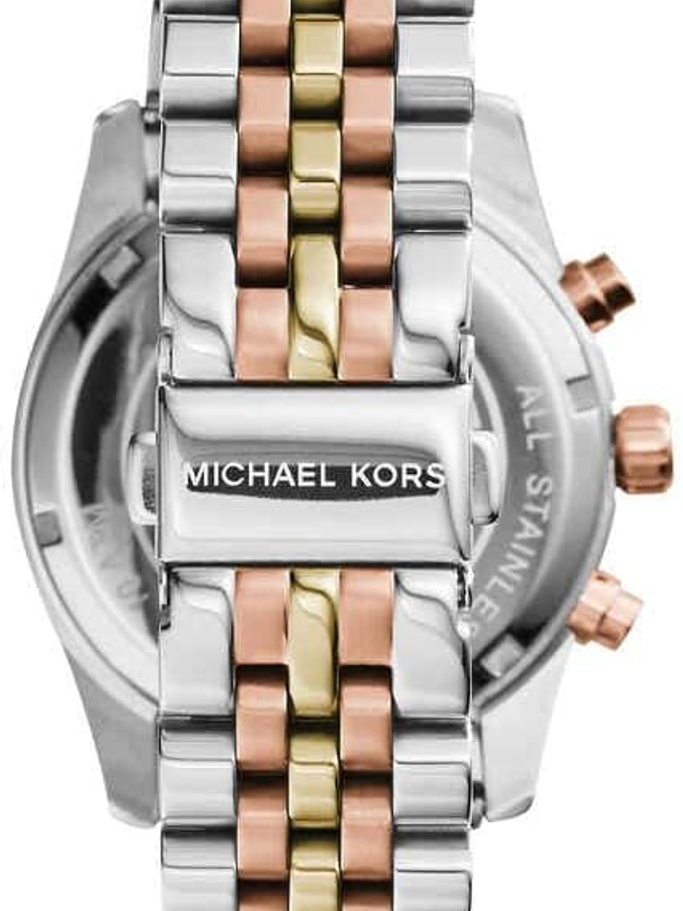 Michael Kors Lexington - Cronógrafo - Dorado Rosáceo Rosa 3