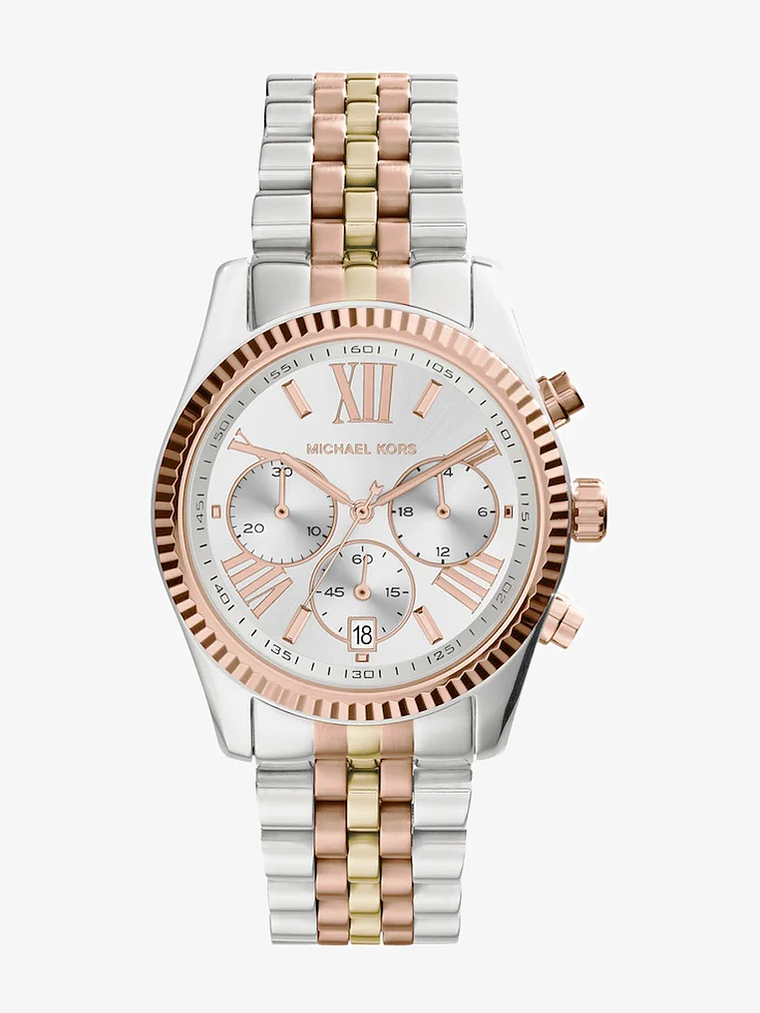 Michael Kors Lexington - Cronógrafo - Dorado Rosáceo Rosa 1