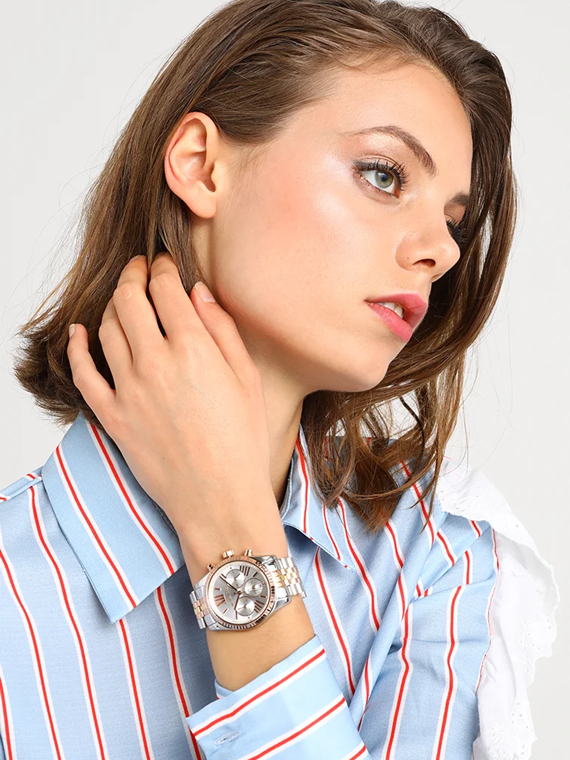 Michael Kors Lexington - Cronógrafo - Dorado Rosáceo Rosa 2