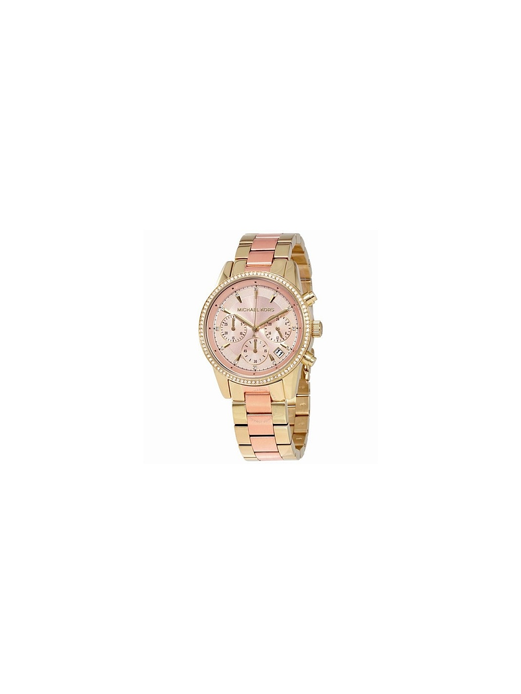Michael Kors Ritz - Cronógrafo - Dorado Rosa 4
