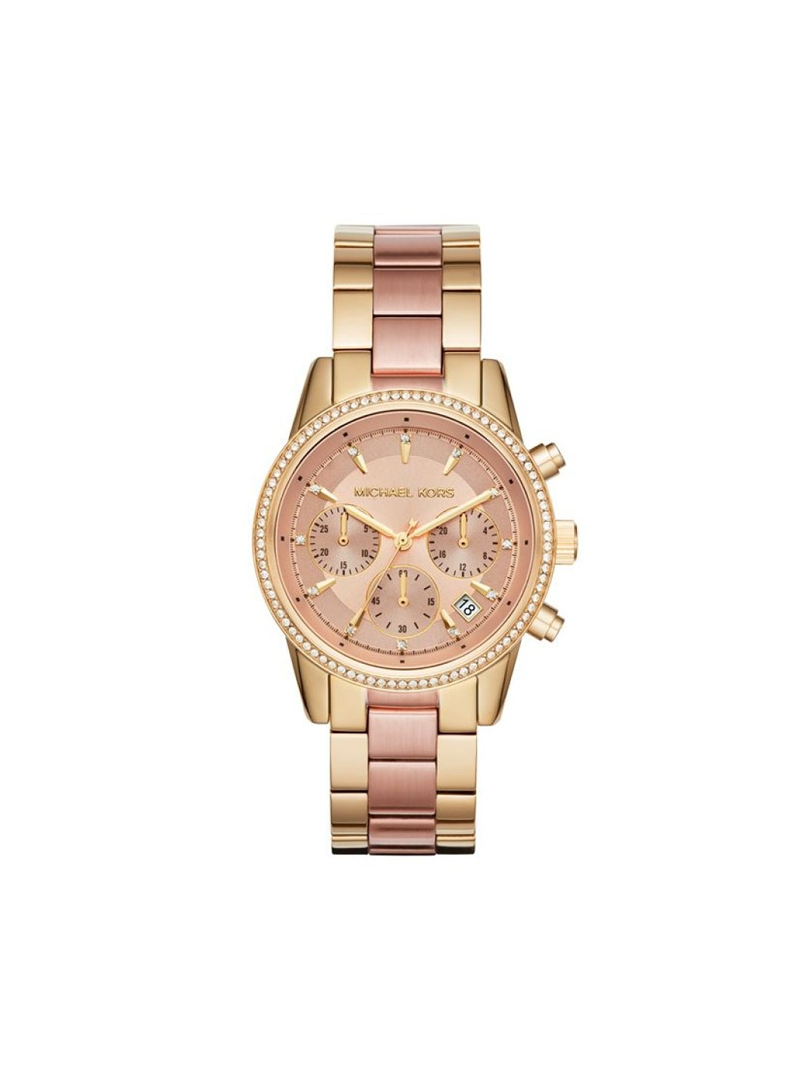Michael Kors Ritz - Cronógrafo - Dorado Rosa 1