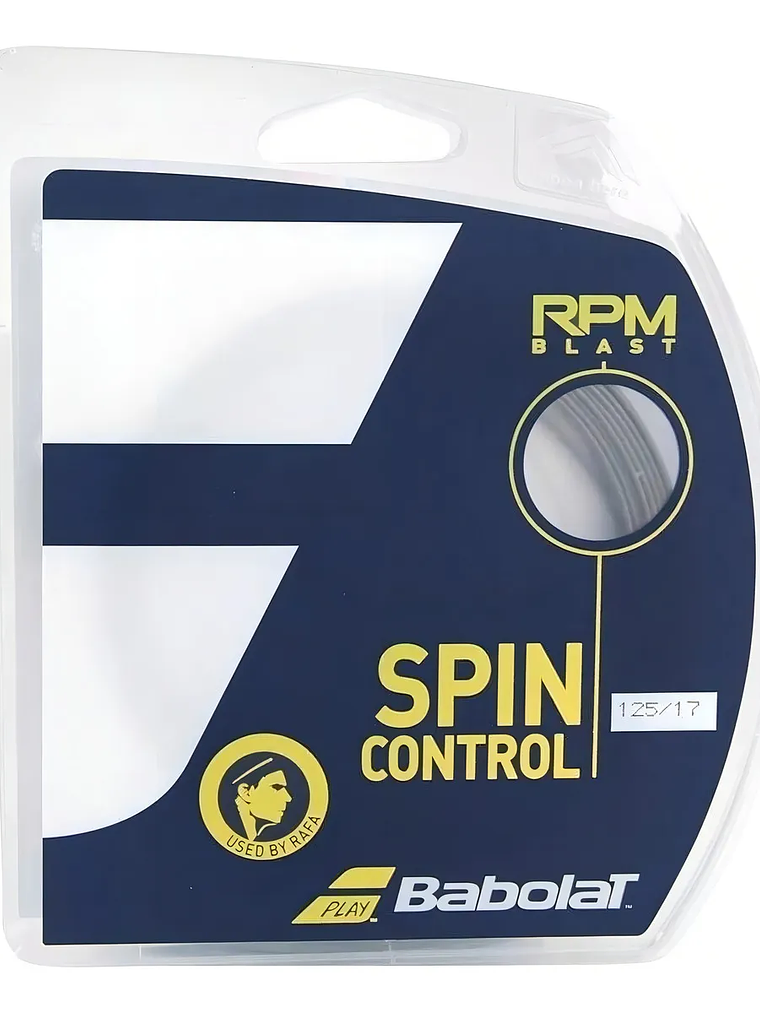 Cuerda Babolat Rpm Blast 17L 1.25mm negra 12 metros 1
