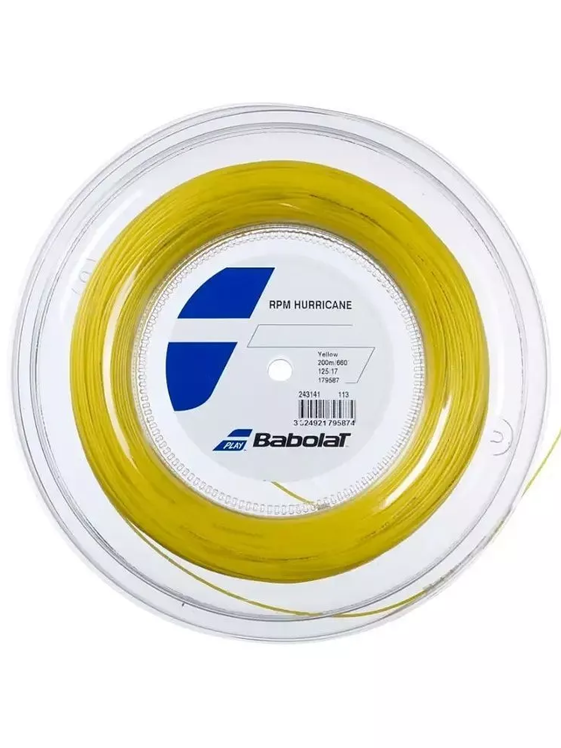 Rollo de Cuerda Babolat Rpm Hurricane Amarillo - 200m 1