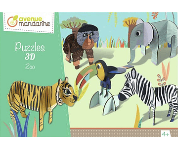 Puzzle 3D Zoo