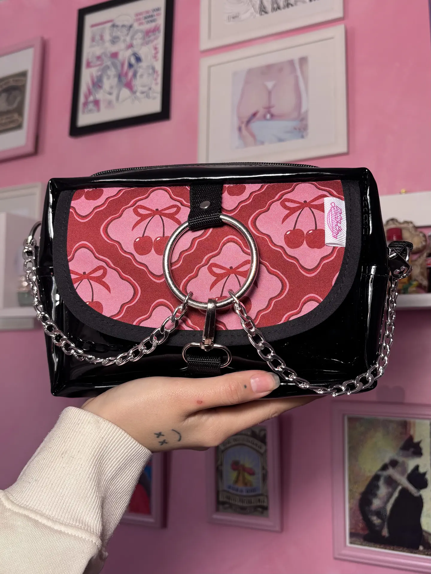 Banano cartera XL lazos cherry 1