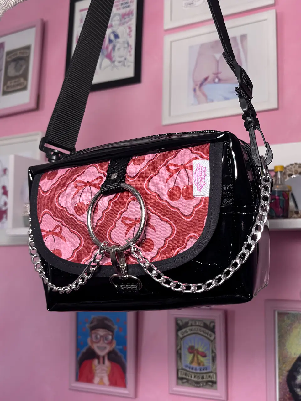 Banano cartera XL lazos cherry 3