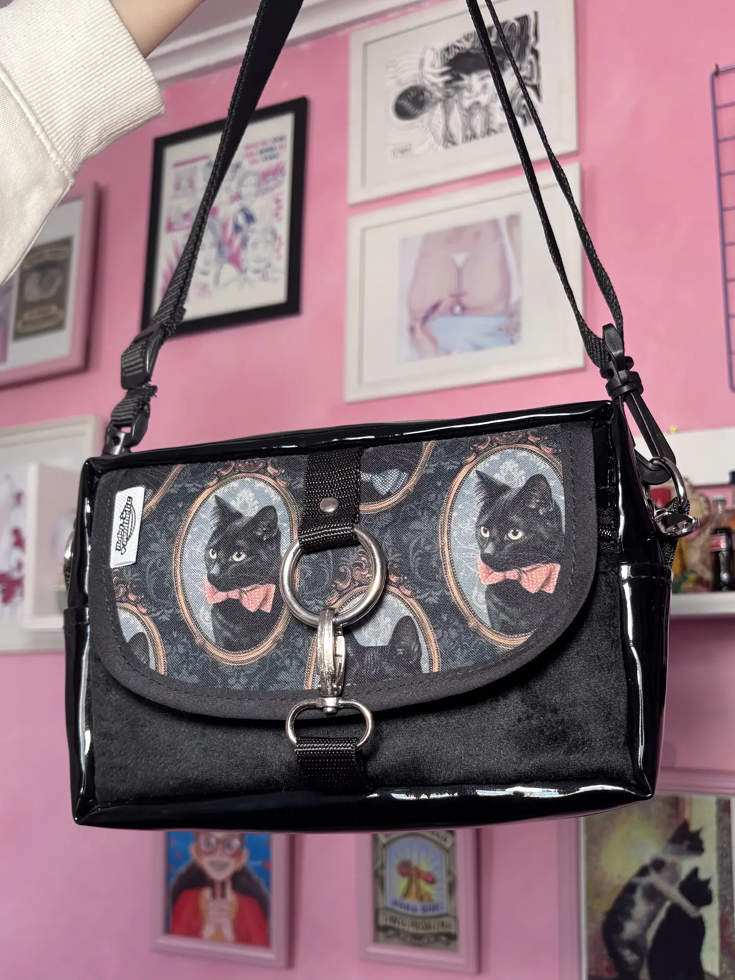 Banano cartera XL gatos elegantes 2