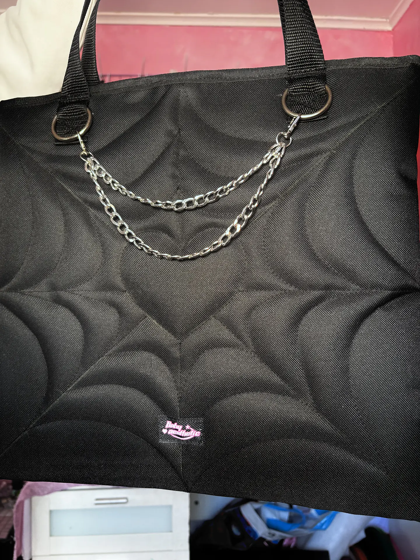 Totebag corazón lona 2