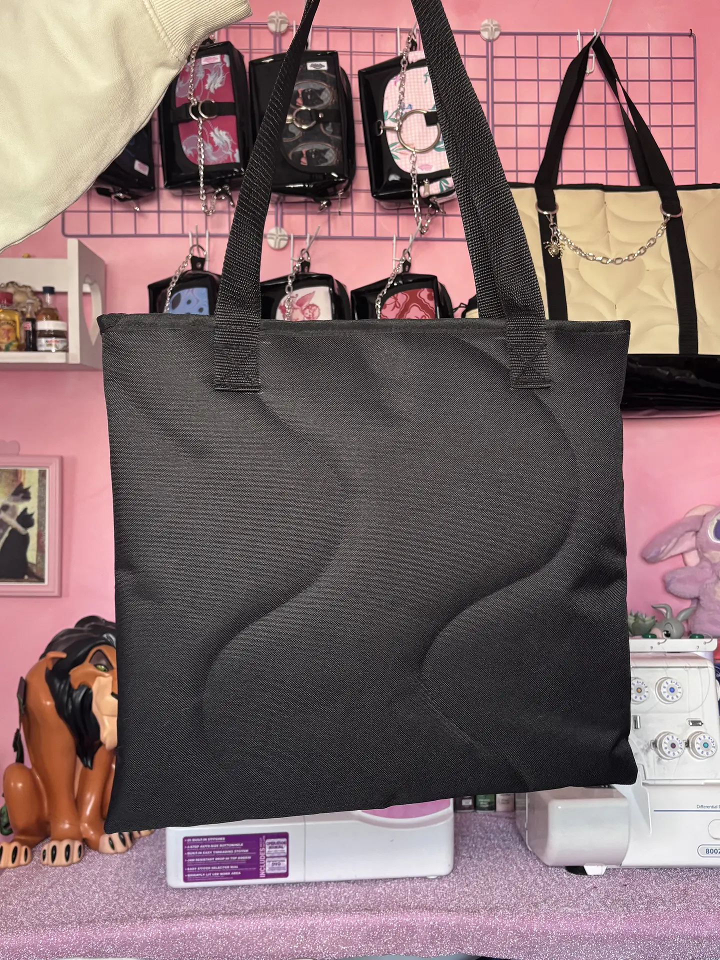 Totebag corazón lona 3