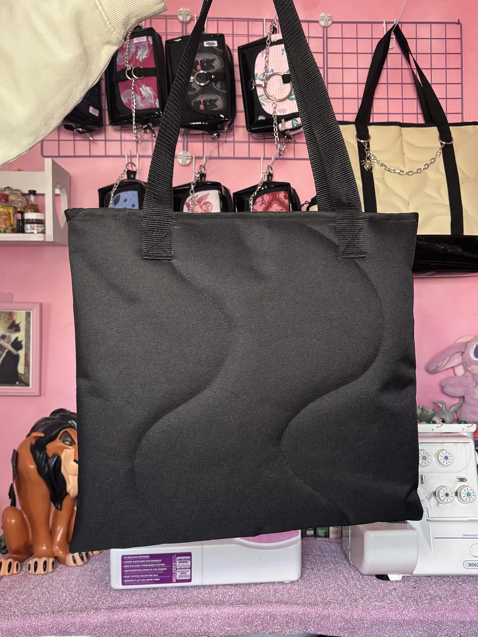 Totebag corazón lona 3