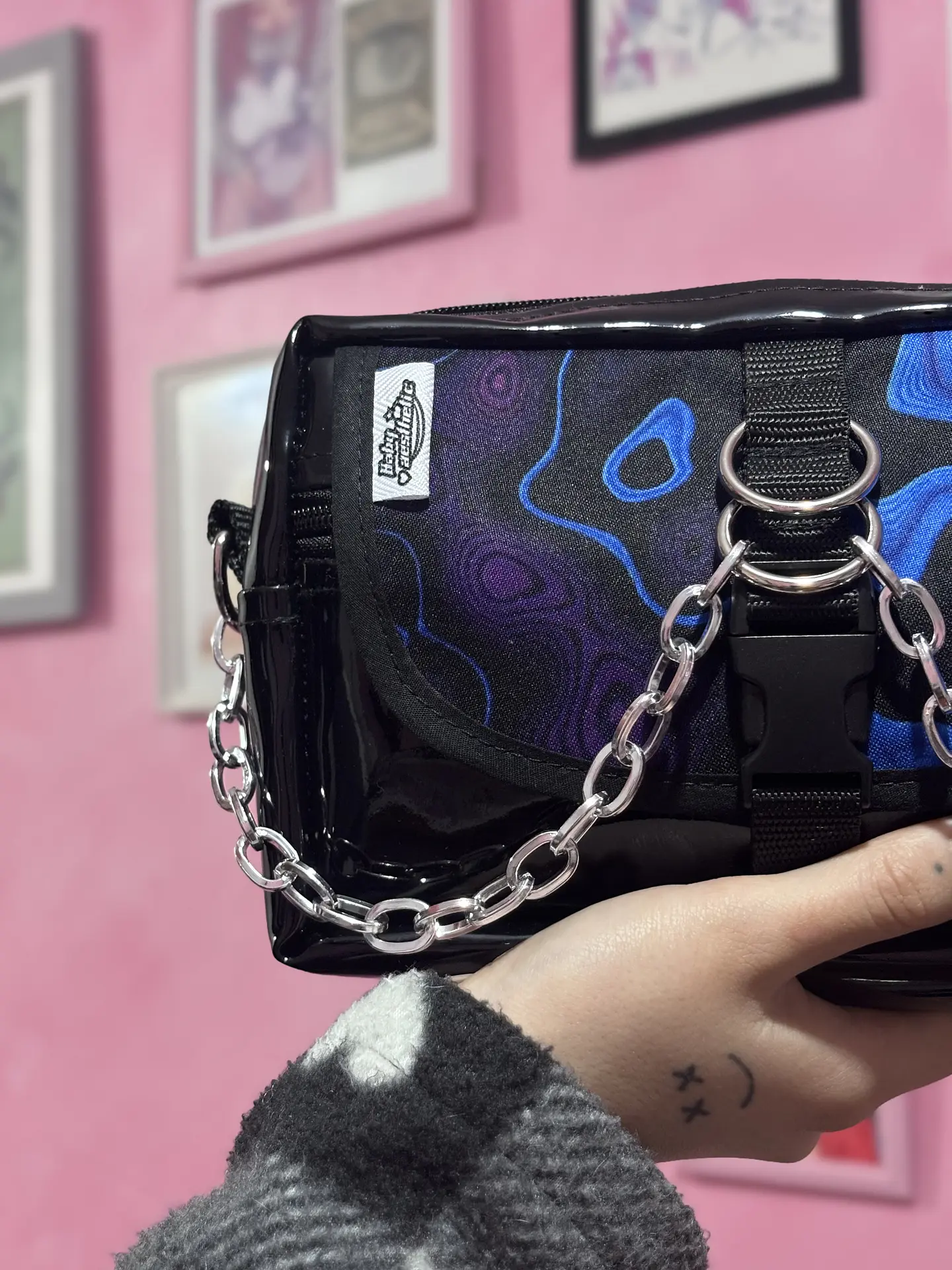 Banano cartera distorsión morado 2