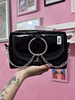 Banano cartera XL full charol negro  - Miniatura 1