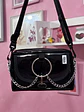 Banano cartera XL full charol negro  - Miniatura 3