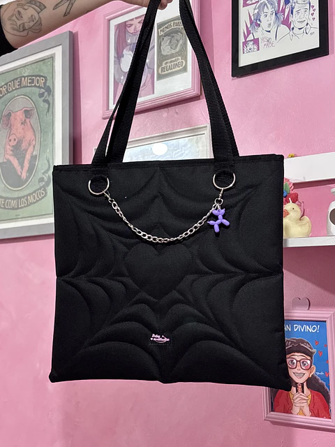 Totebag corazón lona