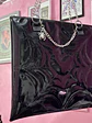 Totebag corazón charol asa cadena - Miniatura 3