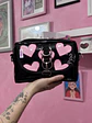 Banano cartera corazones charol rosa - Miniatura 1