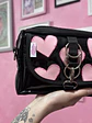 Banano cartera corazones charol rosa - Miniatura 2