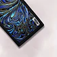 Billetera distorsión azul y toques dorados - Miniatura 2