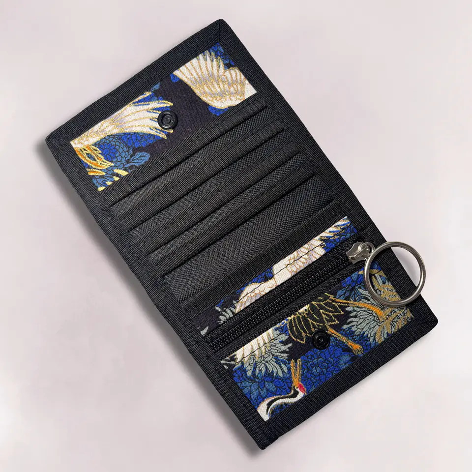 Billetera garzas azules 4