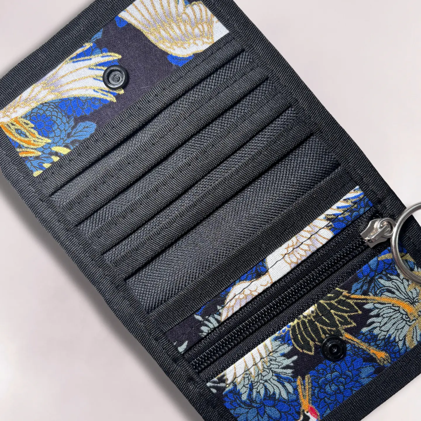 Billetera garzas azules 5
