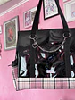 Maxi corazón charol con tartan rosado - Miniatura 3