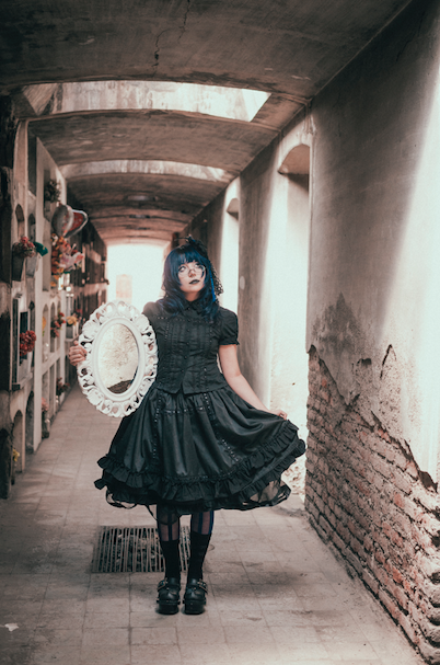 Falda negra lolita egl