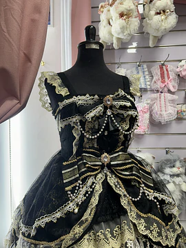 Vestido JSK negro dorado Hime 