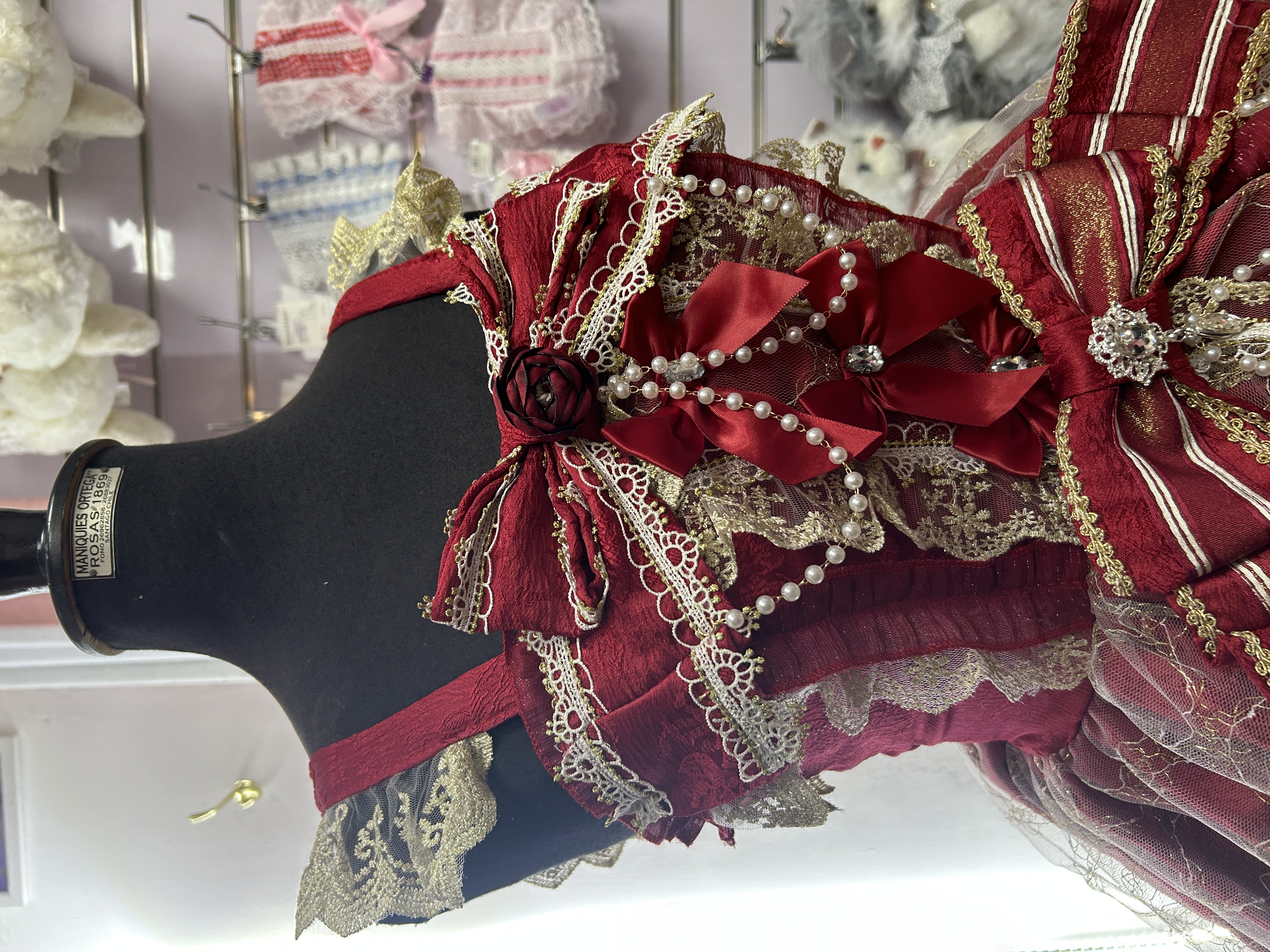 Vestido JSK rojo dorado Hime 