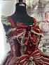 Vestido JSK rojo dorado Hime 
