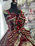 Vestido JSK rojo dorado Hime 