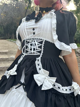 Vestido negroxblanco