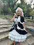 Vestido negroxblanco