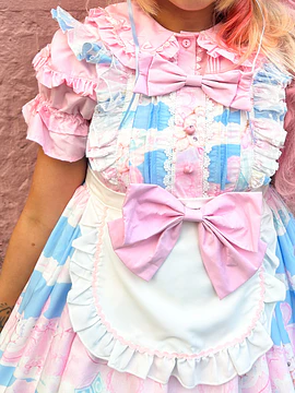 Vestido Jsk ositos y conejos Celeste