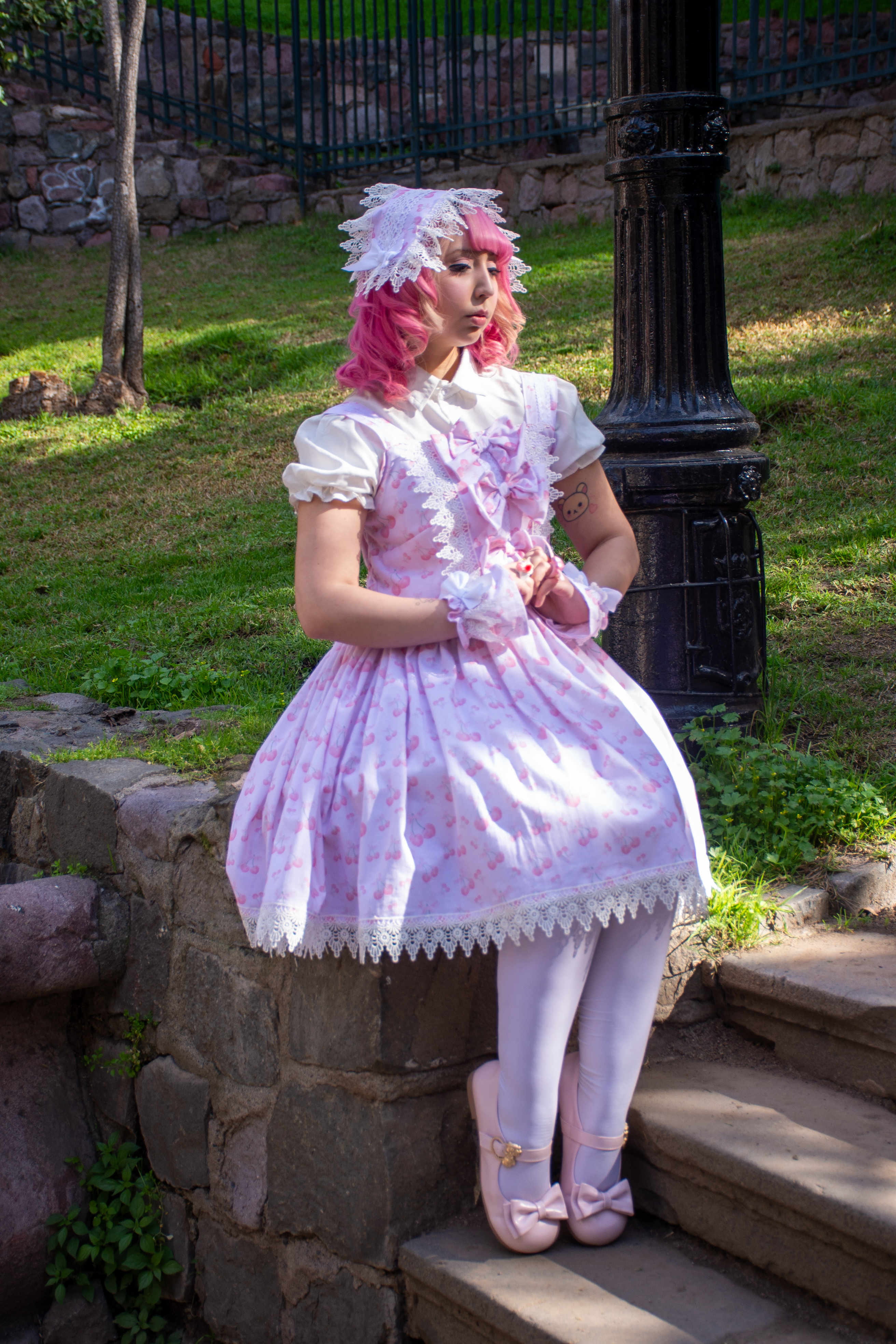 Cherry ribbon JSK