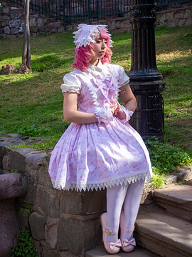 Cherry ribbon JSK