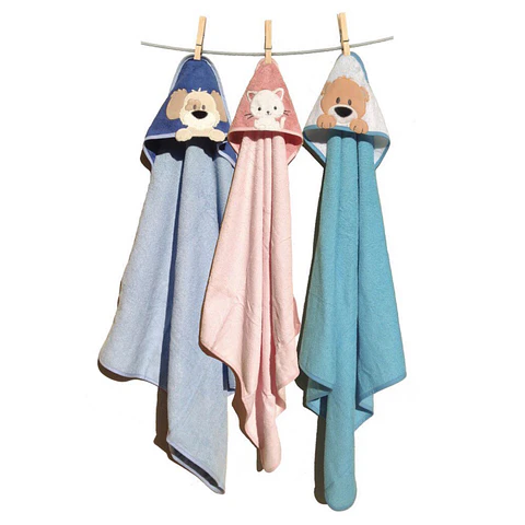 Toalla bebe con capucha 