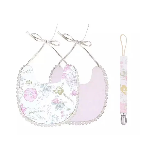 Bandana Reversible con Porta chupete 