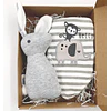 Mini box Bandana conejo sonajero 