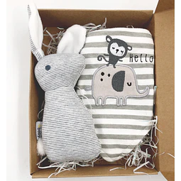 Mini box Bandana conejo sonajero 