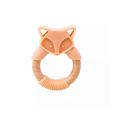 Mordedor Animal Silicona y Madera