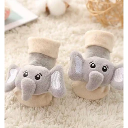 Calcetín elefante con sonajero