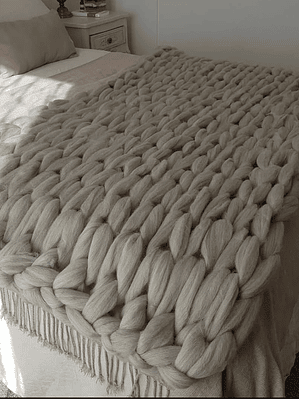 Mantas de lana 100% natural - Color Gris