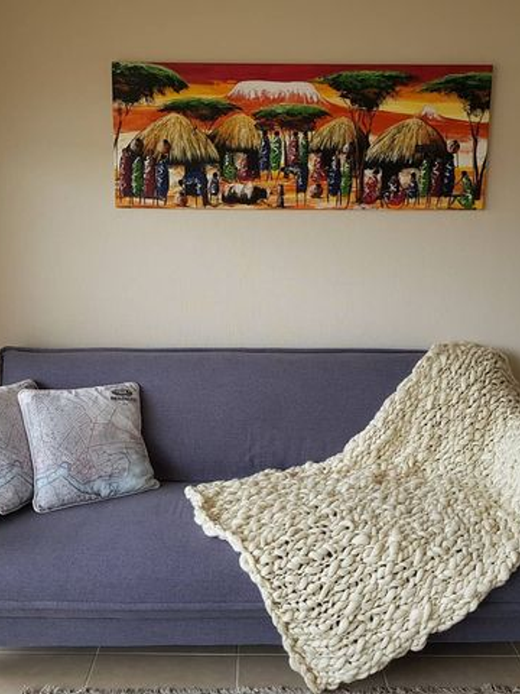 Manta de lana 100% natural - Color Beige o Gris 1