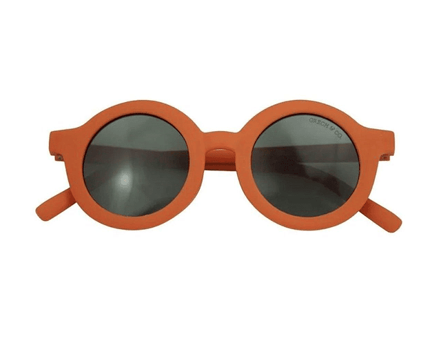 Óculos de sol flexíveis redondos polarizados (18 meses a 8 anos) Cinnamon