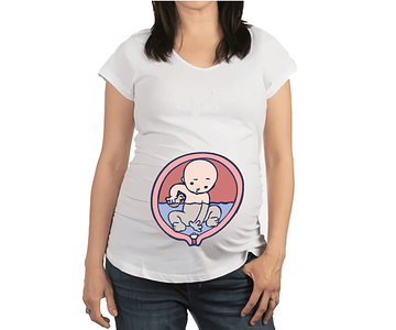 Mujer Embarazada Camiseta bebe  Baby Monster